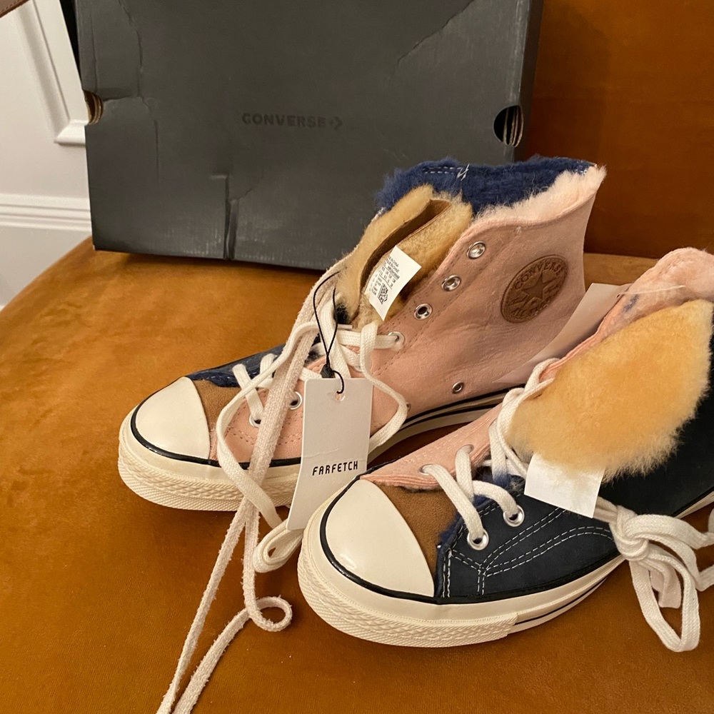 SOLD Chuck 70 Shearling-Lined High-Top Sneakers